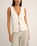The Rhythm Womens Adele Longline Knit Vest in White