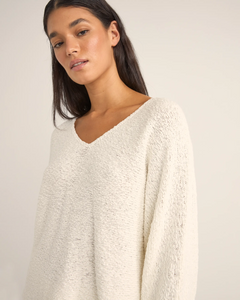 The Rhythm Womens Adele Oversized Knit Jumper in White