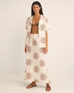 The Rhythm Womens Seafarer Shirt in Brown