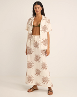 The Rhythm Womens Seafarer Shirt in Brown