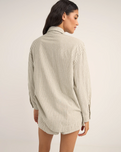 The Rhythm Womens Valley Stripe Oversized Shirt in Ivy