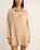 The Rhythm Womens Sun Ray Shirt Dress in Sand