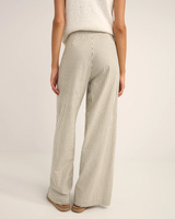 The Rhythm Womens Valley Stripe Wide Leg Trousers in Ivy