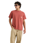 The Rhythm Mens Vintage Pocket T-Shirt in Vintage Clay