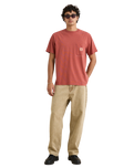 The Rhythm Mens Vintage Pocket T-Shirt in Vintage Clay
