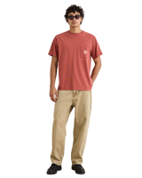 The Rhythm Mens Vintage Pocket T-Shirt in Vintage Clay