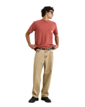The Rhythm Mens Vintage Pocket T-Shirt in Vintage Clay