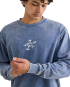 The Rhythm Mens Drifter Salt Wash Sweatshirt in Slate