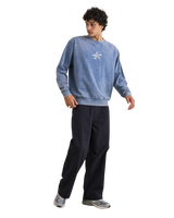 The Rhythm Mens Drifter Salt Wash Sweatshirt in Slate
