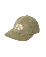 The Rhythm Mens Awake Cord Cap in Olive