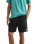 The Rhythm Mens Textured Linen Walkshorts in Black