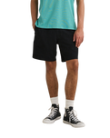 The Rhythm Mens Textured Linen Walkshorts in Black