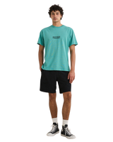 The Rhythm Mens Textured Linen Walkshorts in Black