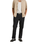 The Rhythm Mens Linen Jam Trousers in Black