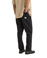 The Rhythm Mens Linen Jam Trousers in Black
