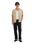 The Rhythm Mens Linen Jam Trousers in Black