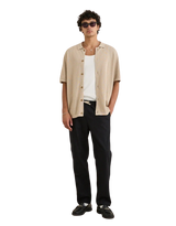 The Rhythm Mens Linen Jam Trousers in Black