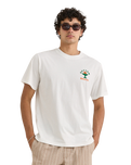 The Rhythm Mens Cantina T-Shirt in Vintage White