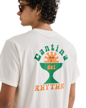 The Rhythm Mens Cantina T-Shirt in Vintage White
