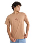 The Rhythm Mens Drifter T-Shirt in Clay