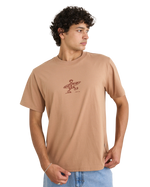 The Rhythm Mens Drifter T-Shirt in Clay