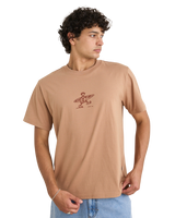 The Rhythm Mens Drifter T-Shirt in Clay