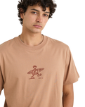 The Rhythm Mens Drifter T-Shirt in Clay
