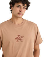 The Rhythm Mens Drifter T-Shirt in Clay