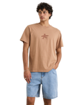 The Rhythm Mens Drifter T-Shirt in Clay