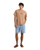 The Rhythm Mens Drifter T-Shirt in Clay