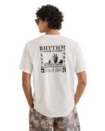 The Rhythm Mens Cactus Vintage T-Shirt in Vintage White