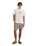 The Rhythm Mens Cactus Vintage T-Shirt in Vintage White