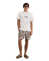The Rhythm Mens Cactus Vintage T-Shirt in Vintage White