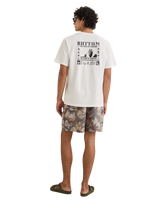 The Rhythm Mens Cactus Vintage T-Shirt in Vintage White