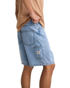 The Rhythm Mens Toby Denim Walkshorts in Stone Wash