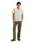 The Rhythm Mens Vacation Shirt in Natural