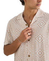 The Rhythm Mens Mosaic Shirt in Tobacco