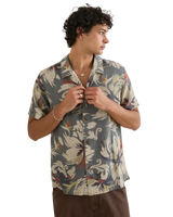 The Rhythm Mens Tropical Camo Shirt in Camo