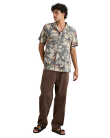 The Rhythm Mens Tropical Camo Shirt in Camo