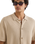 The Rhythm Mens Textured Knit Shirt in Stone
