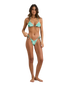 Fern Slide Tri Bikini Top in Green