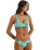 Fern Crop Bikini Top in Green
