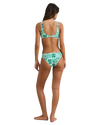 Fern Crop Bikini Top in Green