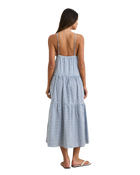 The Rhythm Womens Jaci Maxi Dress in Blue