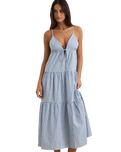 The Rhythm Womens Jaci Maxi Dress in Blue