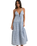 The Rhythm Womens Jaci Maxi Dress in Blue