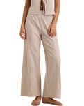 The Rhythm Womens Louise Wide Leg Trousers in Tan