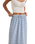 The Rhythm Womens Lola Check Tiered Maxi Skirt in Blue