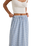 The Rhythm Womens Lola Check Tiered Maxi Skirt in Blue