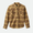 The Brixton Mens Bowery Heavyweight Flannel Shirt in Curry Yellow & Pinecone Brown
